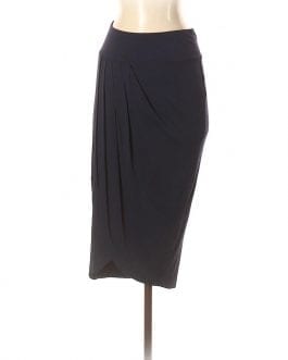 Outback Red Navy Blue Ruched Modal Skirt