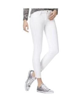 JOE’S Jeans White Mid Rise Crop Roll Cuff Skinny Jeans