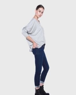 Yana K – Gray Dolman Sleeve Tunic