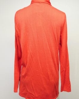 J.McLaughlin Red Cotton Blend Tunic Sweater Cardigan