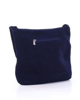 The Sak Cross Body Navy Blue Woven Fabric Shoulder Bag