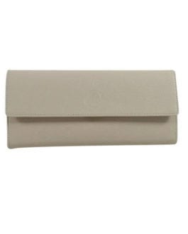 PANDORA Ivory Clutch Pebbled Leather Travel Jewelry Bag Wallet