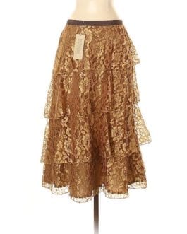 Neesh by D.A.R. Lace A-Line Layered Skirt