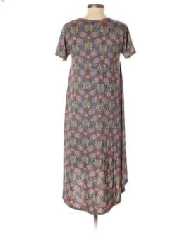LuLaRoe  Paisley High Low Midi Shirt Xs/S Casual Maxi Dress