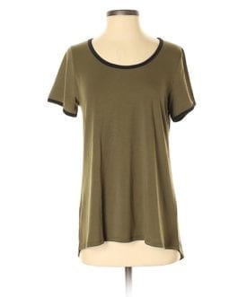 LuLaRoe Olive Green High Low T’ Tee Shirt