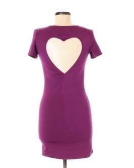 PINK by Victoria’s Secret Purple Cut-Out Back Bodycon sheath dress