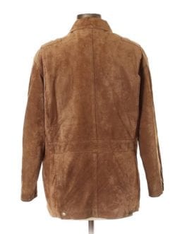 Lauren Ralph Lauren Brown Vintage Suede Insulated Jacket Petite 8 (M)