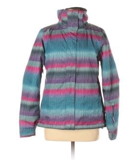 Roxy Multi Color Stripe Ski/Snowboard Winter Jacket Coat  Size: 6 (S)