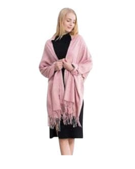 Bloomingdale’s Pink Pashmina Luxury Wrap/Shawl Scarf/Wrap