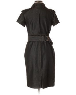 Cache Denim Couture Collection Military Inspired Sheath Dress