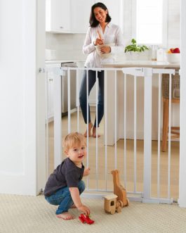 Cumbor 36″ Extra Tall Baby Gate Dogs Kids Safety Doorway Stairs