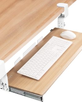 VIVO Large Height Adjustable Under Desk Keyboard Tray