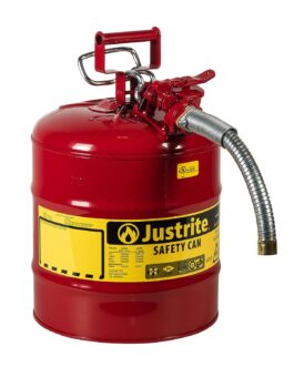 Justrite 5 Gallon Red AccuFlow Galvanized Steel Type II Vented Safety Can