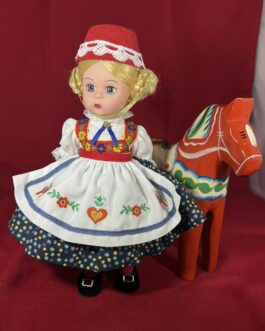 Vintage Madame Alexander Sweden Doll with Horse 35980