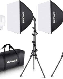 NEEWER 700W Equivalent Softbox Video Photo Lighting Kit, 2Pack 24x24in