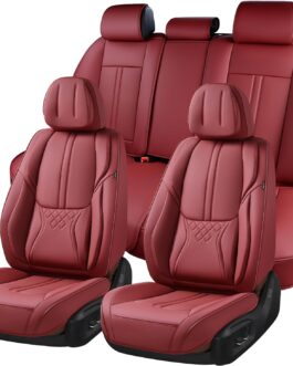 Car Seat Covers Full Set, Front and Rear Seat Covers for Cars, Leatherette