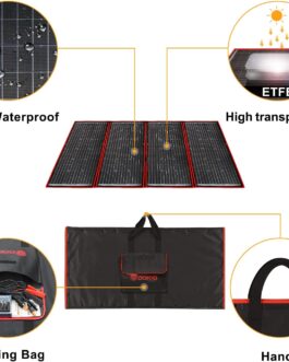 300W 18V Portable Solar Panel Kit Folding Solar Charger with 2 USB out 12V